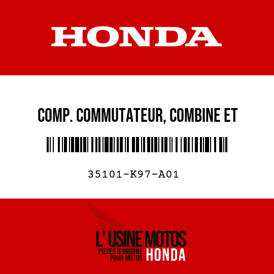 image de 35101-K97-A01 COMP. COMMUTATEUR, COMBINE ET VERROUILLAGE