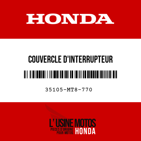image de 35105-MT8-770 COUVERCLE D'INTERRUPTEUR