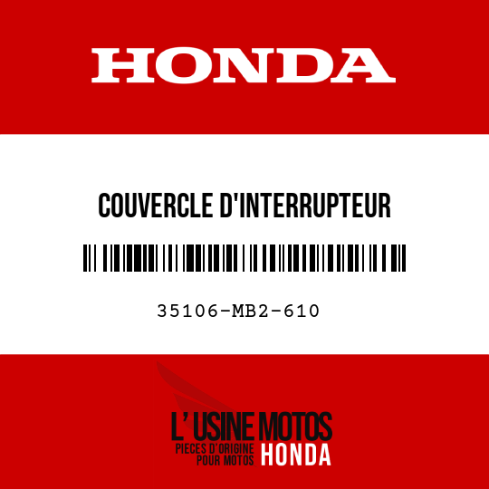 image de 35106-MB2-610 COUVERCLE D'INTERRUPTEUR COMBINAISON