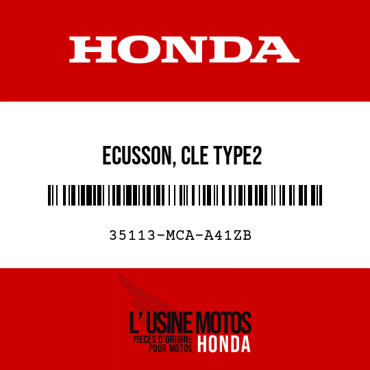 image de 35113-MCA-A41ZB ECUSSON, CLE TYPE2 
