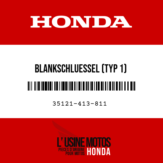 image de 35121-413-811 BLANKSCHLUESSEL (TYP 1)