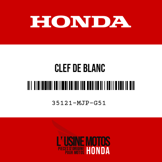 image de 35121-MJP-G51 CLEF DE BLANC