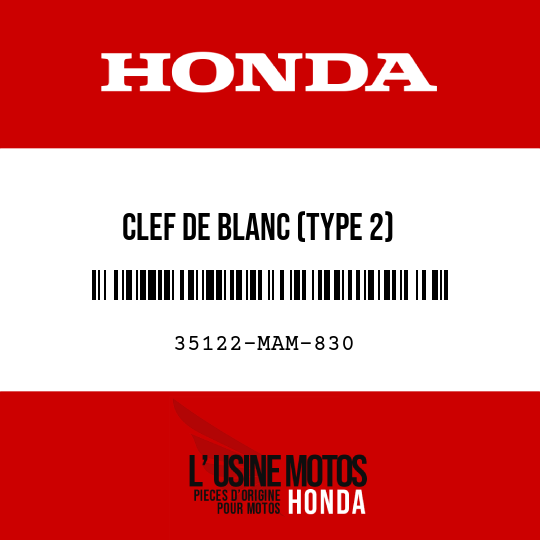 image de 35122-MAM-830 CLEF DE BLANC (TYPE 2)