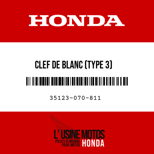 image de 35123-070-811 CLEF DE BLANC (TYPE 3)
