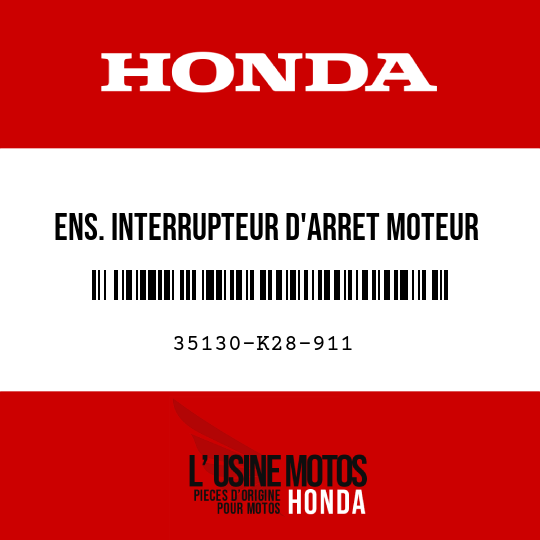 image de 35130-K28-911 ENS. INTERRUPTEUR D'ARRET MOTEUR