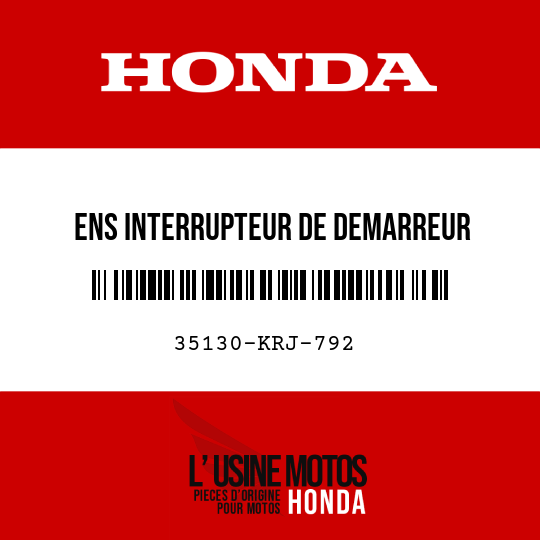 image de 35130-KRJ-792 ENS INTERRUPTEUR DE DEMARREUR