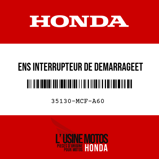 image de 35130-MCF-A60 ENS INTERRUPTEUR DE DEMARRAGEET D'ARRET
