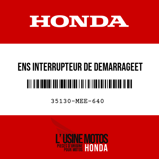image de 35130-MEE-640 ENS INTERRUPTEUR DE DEMARRAGEET D'ARRET