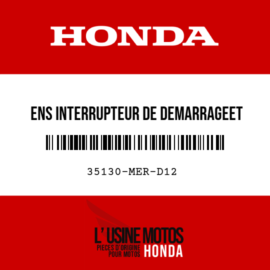 image de 35130-MER-D12 ENS INTERRUPTEUR DE DEMARRAGEET D'ARRET