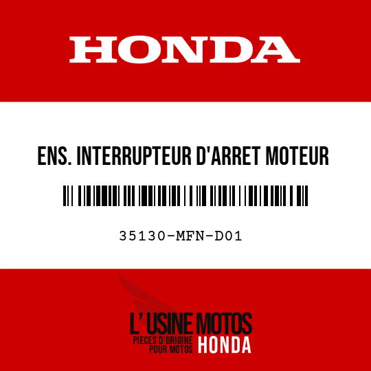 image de 35130-MFN-D01 ENS. INTERRUPTEUR D'ARRET MOTEUR