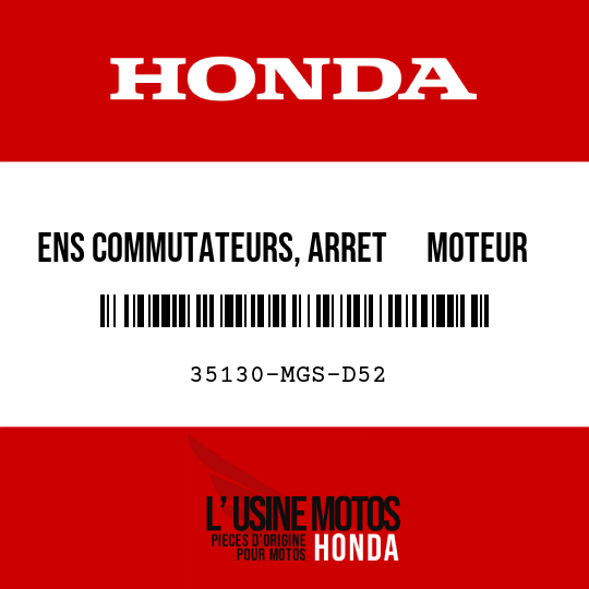 image de 35130-MGS-D52 ENS COMMUTATEURS, ARRET      MOTEUR ET MODE D-N