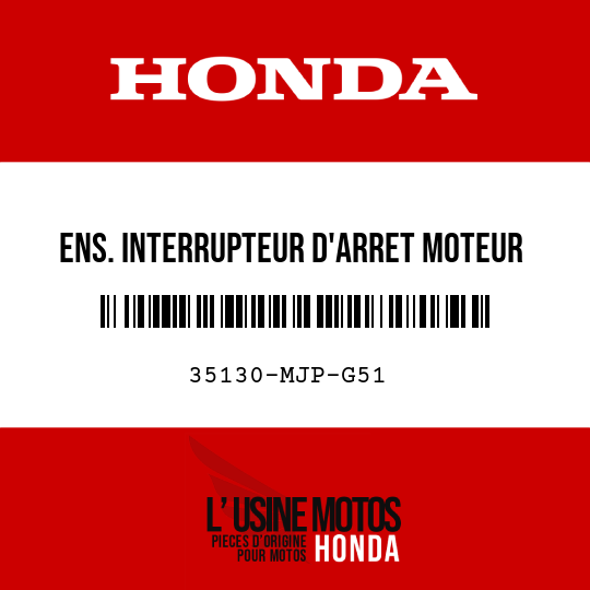 image de 35130-MJP-G51 ENS. INTERRUPTEUR D'ARRET MOTEUR