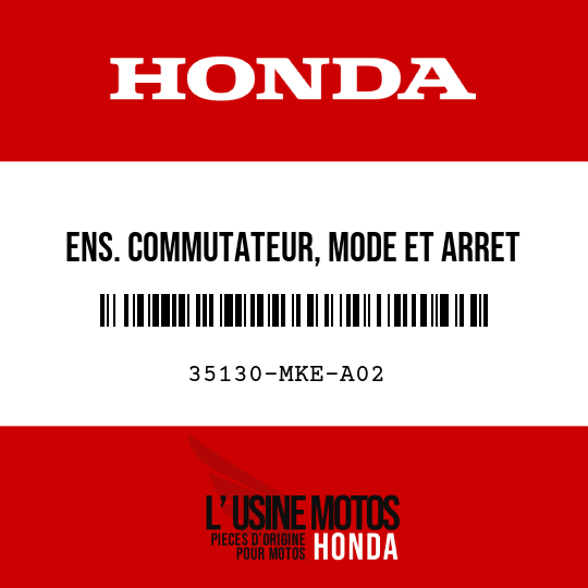 image de 35130-MKE-A02 ENS. COMMUTATEUR, MODE ET ARRET MOTEUR