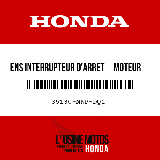 image de 35130-MKP-DQ1 ENS INTERRUPTEUR D'ARRET     MOTEUR