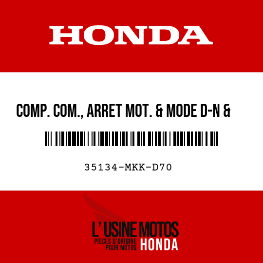 image de 35134-MKK-D70 COMP. COM., ARRET MOT. & MODE D-N & CAPT. PRES. ATM. POIGNEE