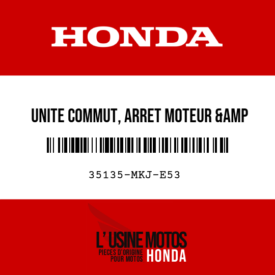 image de 35135-MKJ-E53 UNITE COMMUT, ARRET MOTEUR &amp CAPT PRESSION ATM POIGNEE