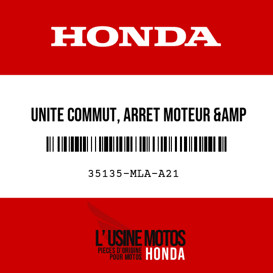 image de 35135-MLA-A21 UNITE COMMUT, ARRET MOTEUR &amp CAPT PRESSION ATM POIGNEE