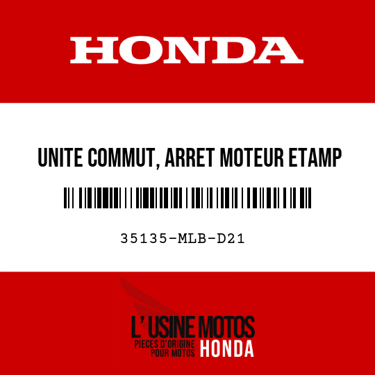 image de 35135-MLB-D21 UNITE COMMUT, ARRET MOTEUR etamp CAPT PRESSION ATM POIGNEE