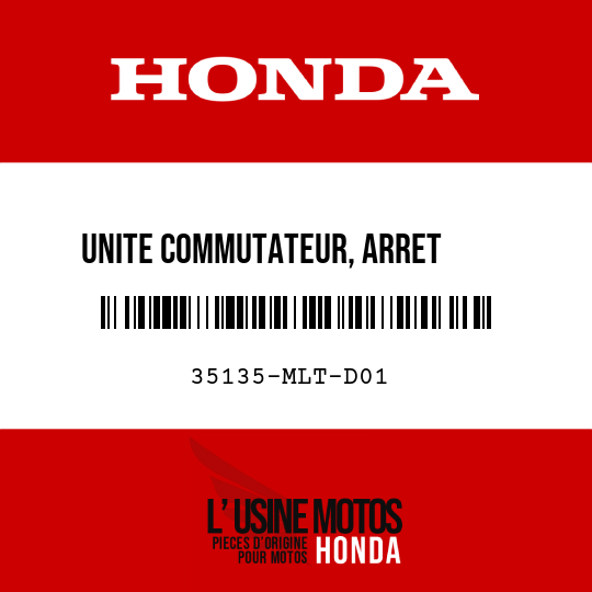 image de 35135-MLT-D01 UNITE COMMUTATEUR, ARRET      DEMARREUR ET APS POIGNEE