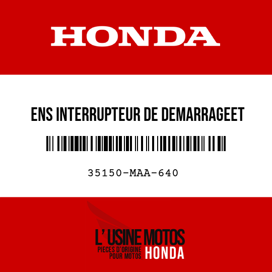 image de 35150-MAA-640 ENS INTERRUPTEUR DE DEMARRAGEET D'ARRET