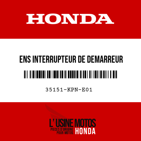 image de 35151-KPN-E01 ENS INTERRUPTEUR DE DEMARREUR