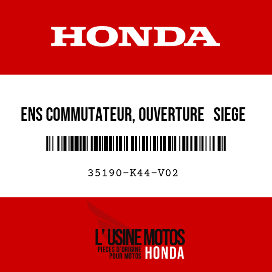 image de 35190-K44-V02 ENS COMMUTATEUR, OUVERTURE   SIEGE