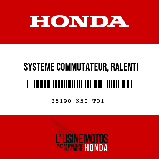 image de 35190-K50-T01 SYSTEME COMMUTATEUR, RALENTI (ASAHI)