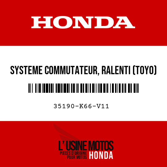 image de 35190-K66-V11 SYSTEME COMMUTATEUR, RALENTI (TOYO)
