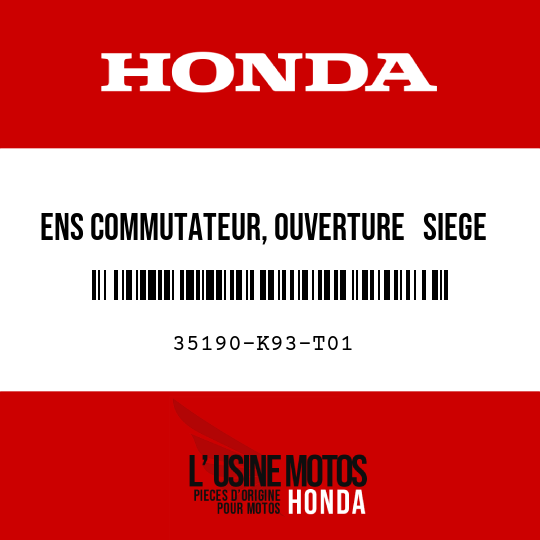image de 35190-K93-T01 ENS COMMUTATEUR, OUVERTURE   SIEGE