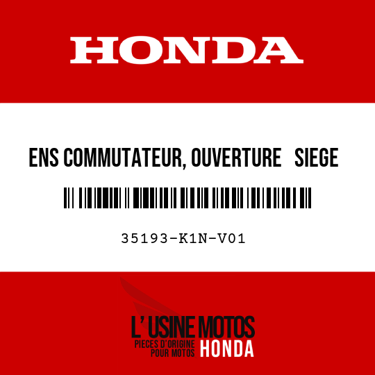 image de 35193-K1N-V01 ENS COMMUTATEUR, OUVERTURE   SIEGE