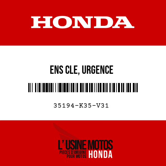 image de 35194-K35-V31 ENS CLE, URGENCE