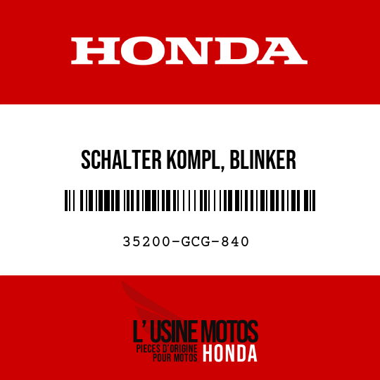 image de 35200-GCG-840 SCHALTER KOMPL, BLINKER