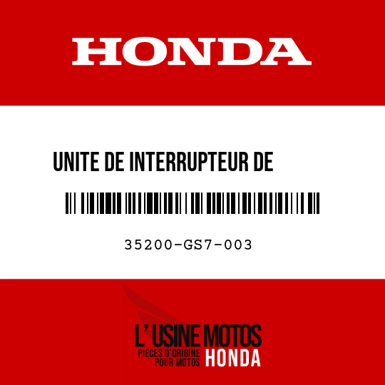 image de 35200-GS7-003 UNITE DE INTERRUPTEUR DE      CLIGNOTANT