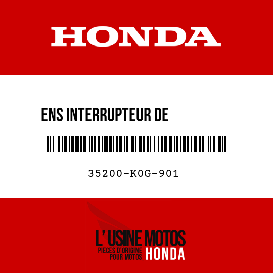 image de 35200-K0G-901 ENS INTERRUPTEUR DE          CLIGNOTANT