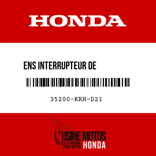 image de 35200-KRH-D21 ENS INTERRUPTEUR DE          CLIGNOTANT