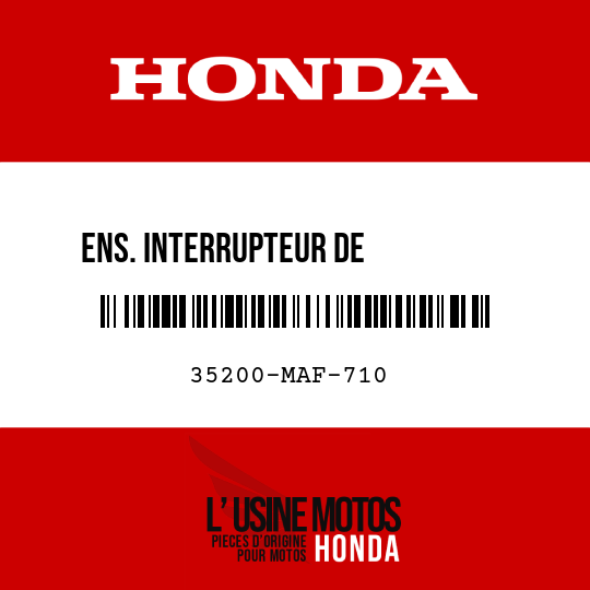 image de 35200-MAF-710 ENS. INTERRUPTEUR DE          CLIGNOTANT