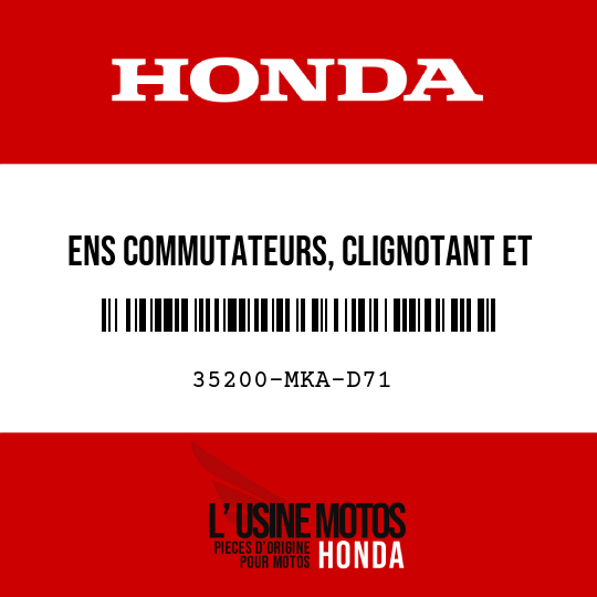 image de 35200-MKA-D71 ENS COMMUTATEURS, CLIGNOTANT ET LEVIER DE VITESSES