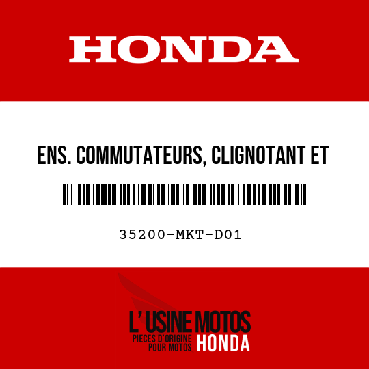 image de 35200-MKT-D01 ENS. COMMUTATEURS, CLIGNOTANT ET LEVIER DE VITESSES