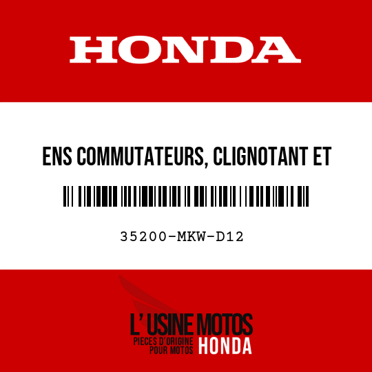 image de 35200-MKW-D12 ENS COMMUTATEURS, CLIGNOTANT ET LEVIER DE VITESSES
