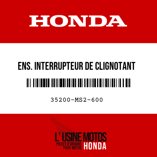 image de 35200-MS2-600 ENS. INTERRUPTEUR DE CLIGNOTANT
