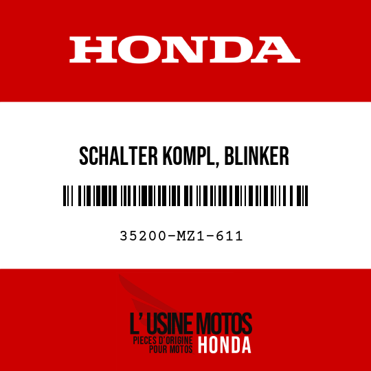 image de 35200-MZ1-611 SCHALTER KOMPL, BLINKER