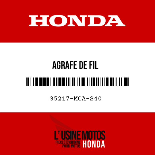 image de 35217-MCA-S40 AGRAFE DE FIL