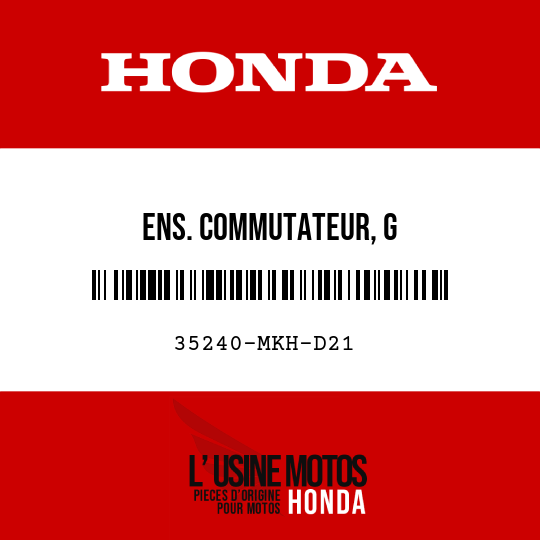 image de 35240-MKH-D21 ENS. COMMUTATEUR, G