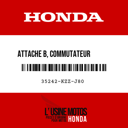 image de 35242-KZZ-J80 ATTACHE B, COMMUTATEUR        ANNULATION ABS