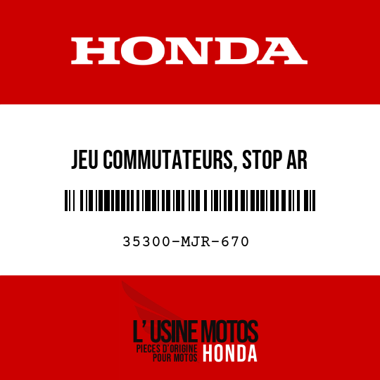 image de 35300-MJR-670 JEU COMMUTATEURS, STOP AR