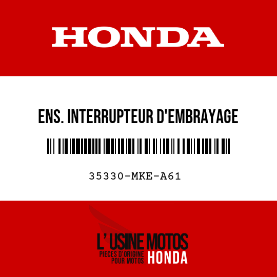 image de 35330-MKE-A61 ENS. INTERRUPTEUR D'EMBRAYAGE