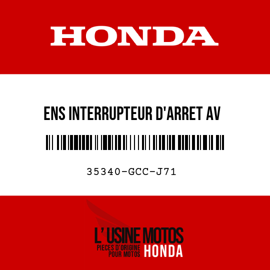 image de 35340-GCC-J71 ENS INTERRUPTEUR D'ARRET AV