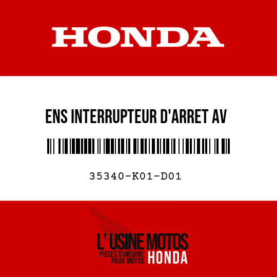 image de 35340-K01-D01 ENS INTERRUPTEUR D'ARRET AV