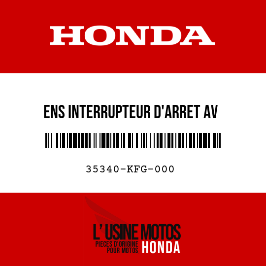 image de 35340-KFG-000 ENS INTERRUPTEUR D'ARRET AV