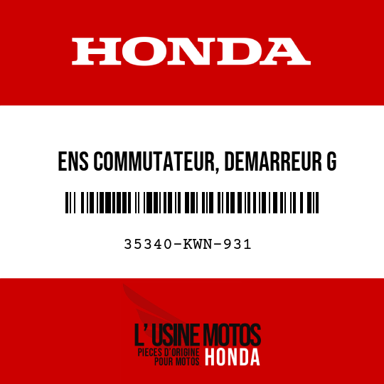 image de 35340-KWN-931 ENS COMMUTATEUR, DEMARREUR G